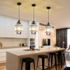 YUXINLUX Black Pendant Light Fixtures Modern Pendant Lights Kitchen Island