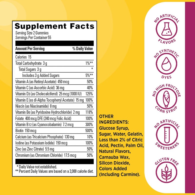 Nature Made Multivitamin For Women, Womens Gummy Multivitamins for Daily