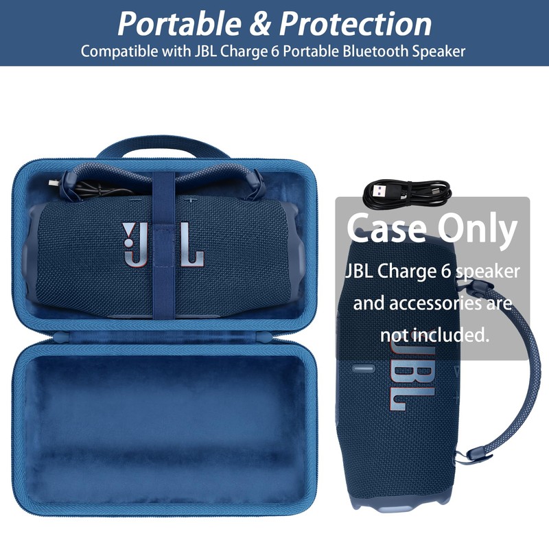 Khanka for JBL Charge 6 Portable Bluetooth Speaker Hard Travel