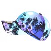 Hip Hop Honour NY Blue & Purple Tropical Palm Trees
