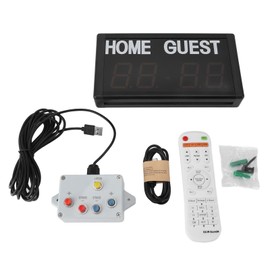 LED Electronic Scoreboard Digital Score Keeper, LED Portable Digital Scoreboard, Tabletop Electronic Scoreboard with Remote, Electric Scoreboard for Basketball Baseball Tennis