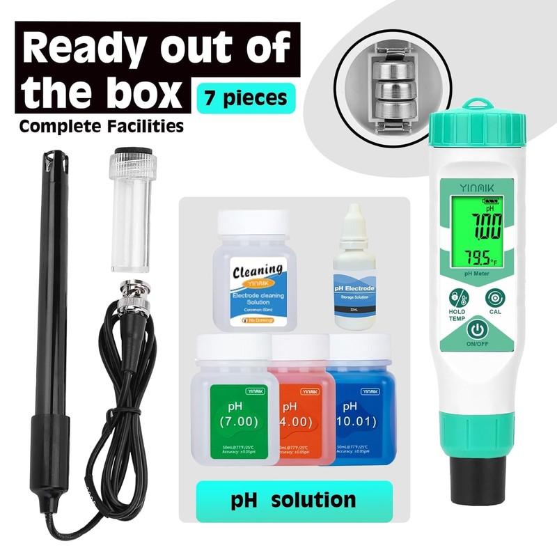 Smart pH Meter for Water, pH Measurement with pH Calibration
