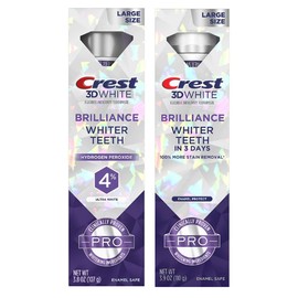 Crest 3D White Brilliance Whiter Teeth Stain Whitening Toothpaste 3.8oz- 2 Pack
