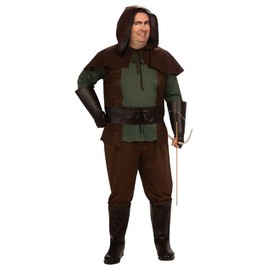 Rubie's Costume Adult Full Cut Robin Hood Costume, Brown/Green, 2X