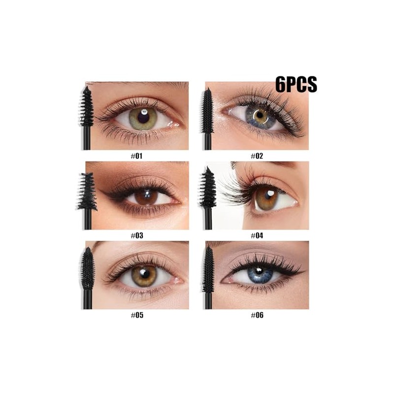 JANLOUS - Set de 6 Mascaras de Pestañas 4 en