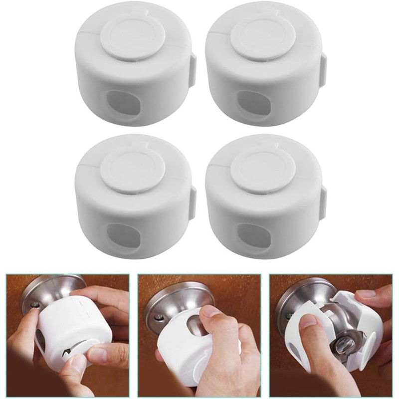 SHINEOFI Cubiertas de Pomo de Puerta a Prueba Seguridad Infantil,
