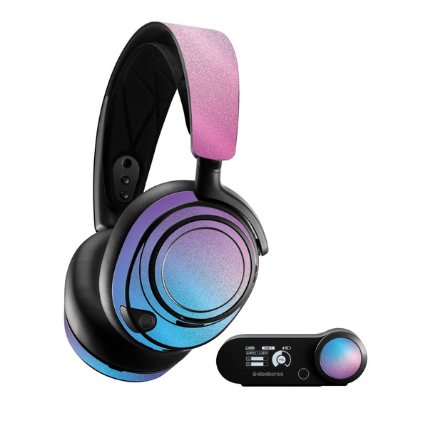 MightySkins Glossy Glitter Skin Compatible with SteelSeries Arctis Nova Pro