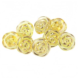10 Pcs Acrylic Rose Flower Buttons Shirt Buttons Sewing Accessories DIY Crafts