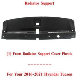 US AUTO PARTS PLUS New Front Radiator Support Cover Plastic Direct Replacement For Hyundai Tucson 2016-2021 86342D3000 HY1224111