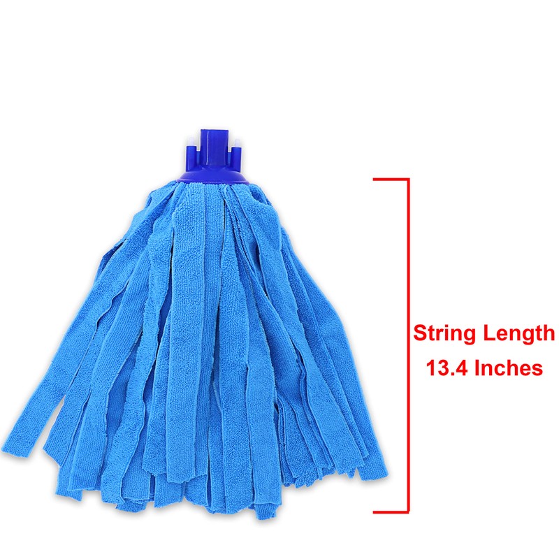 6 PCS Blue Microfiber Mop Replacement Compatible with All Standard