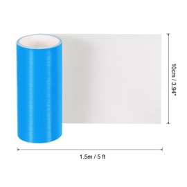 sourcing map Inflatable Patch Repair Kit 4 in x 5 Ft,TPU Pool Patches Repair Tape for Air Mattress, Bounce House, Swimming Pool, Blue