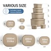 ISSEVE 6Pcs/Set Nesting Silicone Food Storage Containers with Lids, BPA