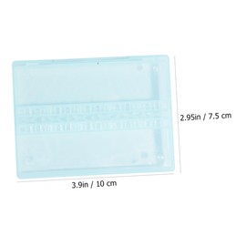 OHPHCALL 4pcs Mini Storage Box for Nail Drill Bits Tool Organizer for Manicure Compact Empty Case for Grinding for Nail Art Display and Salon Use