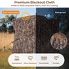 Tangkula 2-3 Person Hunting Blind, 360 Degree See Through Ground