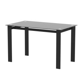 47.3" 52" Inch Dining Table Kitchen Table for 4/6 Seat Metal Frame Space-Saving Table Set for Dining Room Placecolor: Black, Size: 1200*700*750mm(47.24*27.56*29.53 inches)