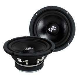 2) Pyle PDMR6 6.5" 600W Car Mid Bass MidRange Woofer Audio Speakers 8 Ohm Black