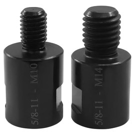Hitefu 2 Pcs Angle Grinder Adapter Set, 5/8"-11 Female to M10/M14 Male Angle Grinder Converter for Rotary Polisher & Drill Bit Attachment