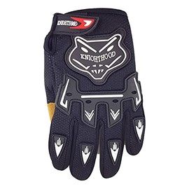 Kids Bike Gloves Children Motorcycle Gloves MX Motorbike Motocross BMX MTB (Black, S)
