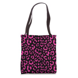 Hot Pink Leopard Animal Print Pattern Cute Cheetah Tote Bag