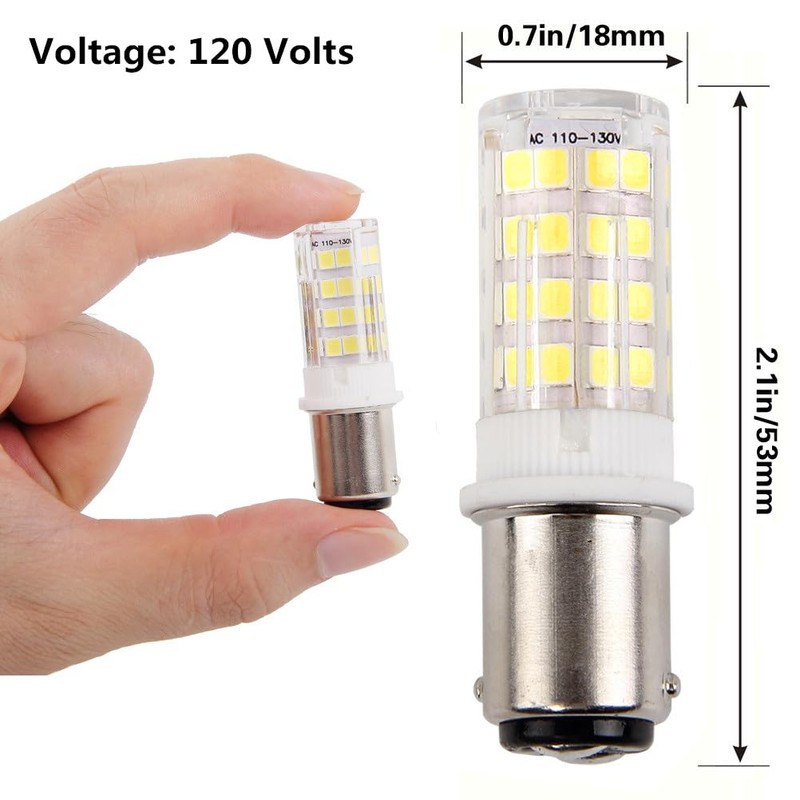 HRYSPN BA15D Double Bayonet Sewing Machine LED Light Bulb 5