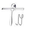 Silicone Shower Squeegee for Glass and Windows – Stainless Steel