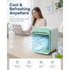 Portable Personal Air Cooler for Desk – 3-Speed Evaporative Fan