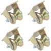 4 PCS Heavy Duty Gate Wheels Rigid Track Pullyes,Colored Steel