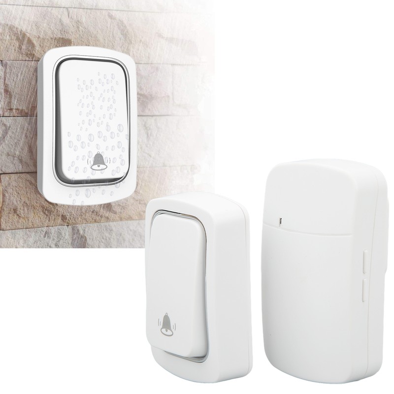 Wireless Doorbell 1 to 1 Door Bell IP68 Waterproof Battery