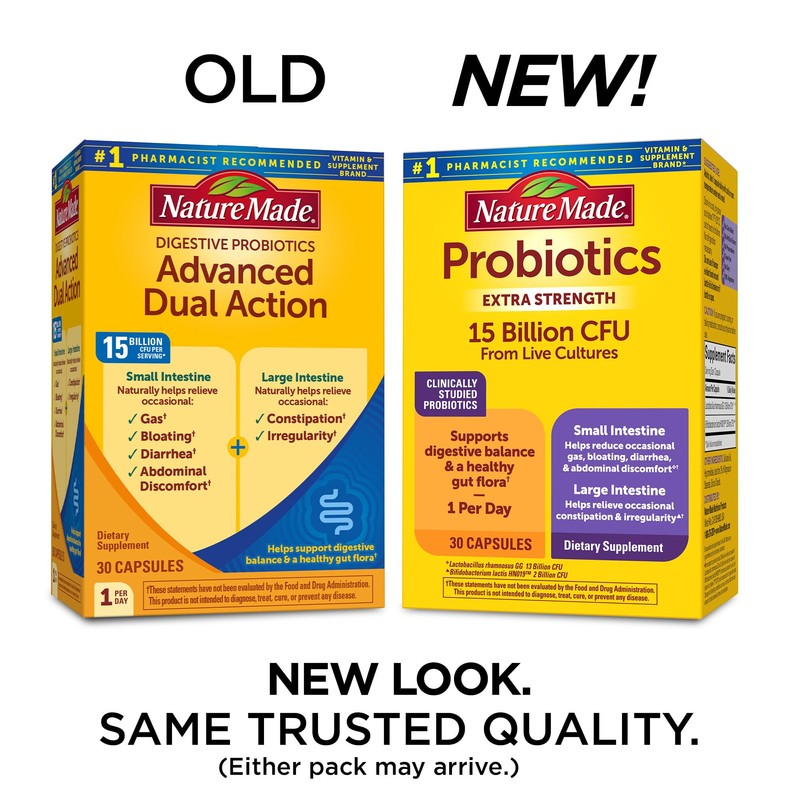 Nature Made Probiotics for Digestive Health Extra Strength 15 Billion