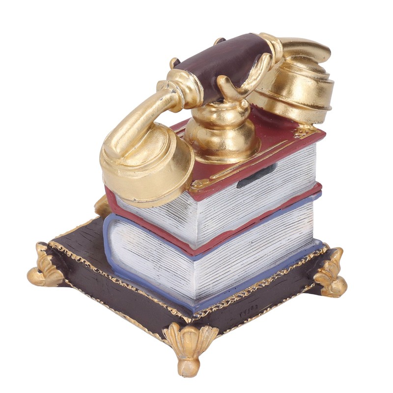 Retro Resin Telephone Model Home Study Desktop Antique Telephone Model