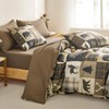 Wake In Cloud - Rustic Comforter Set, Cabin Christmas Lodge