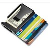 Minimalist Men's Wallet: Slim Aluminum RFID Blocking Card Holder with Money Clip-Navy