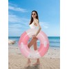 Swimming Pool Tubes-2PCS Inflatable Pool Floats for Adult Swim Ring