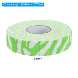 PATIKIL Hockey Tape 1" X27 Yard, Multipurpose Grip Protector for Hockey Stick Blade Baseball Bat, Green Texture