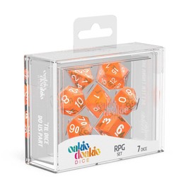 Oakie Doakie Dice Unisex - Adult Dice RPG Set Translucent, Orange, Various