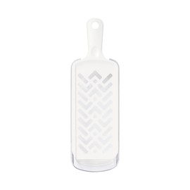 Muji 44314333 Grater with Light Power (W x D x H): 3.7 x 11.6 x 2.5 inches (9.5 x 29.5 x 6.4 cm) with Saucer