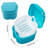 Denture Case Denture Bath Case Cup Box Holder Storage Soak