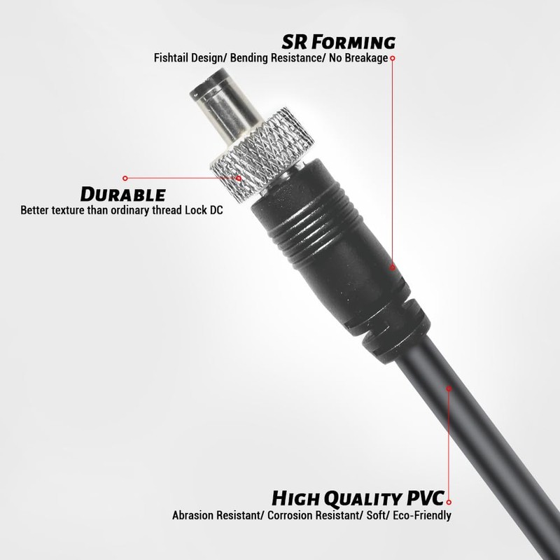 Alvin's Cables Locking DC to D-Tap Power Cable for Atomos