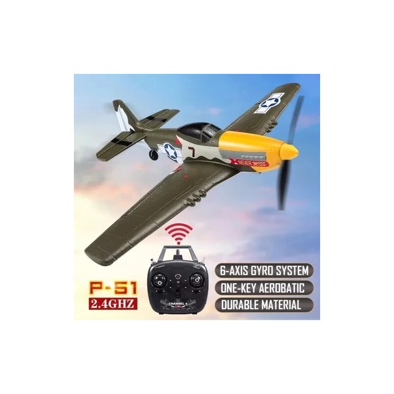 Volantex US RC Plane P51 Mustang 2.4G Radio EPP Foam
