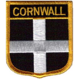 Cornwall County Embroidered Patch 6cm X 7cm (2 1/2" X 2 3/4")