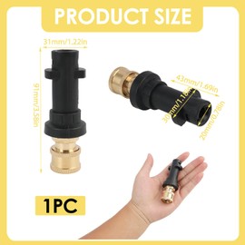 Hochdruckreiniger Adapter Compatible für K Serie Modelle K2, K3, K4, K5, K6, K7, 1/4" Messing Schnellkupplung, Hochdruckreiniger Pistolen Adapter, Schnellanschluss Buchse
