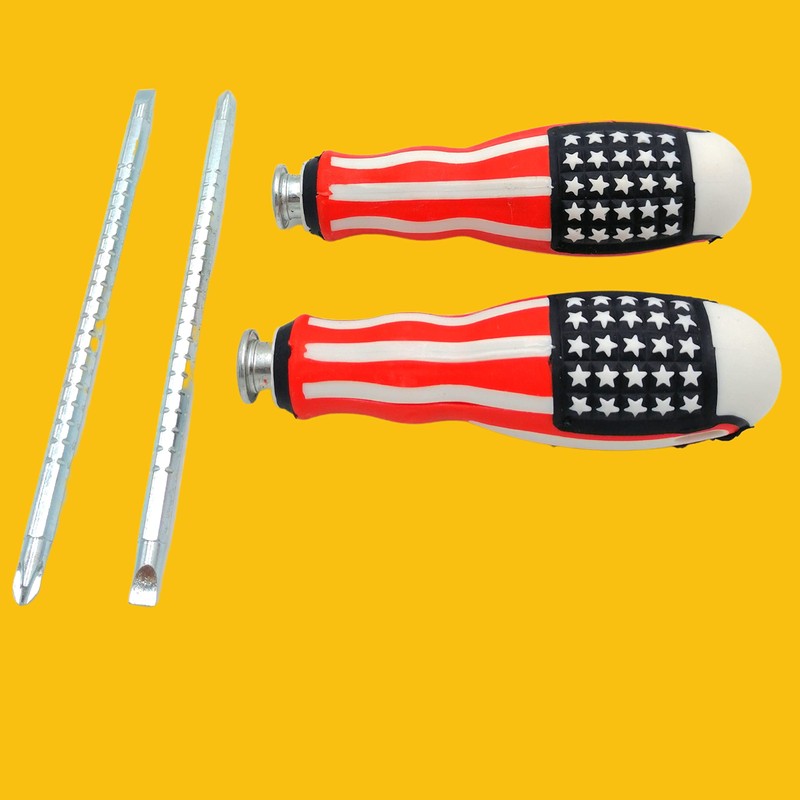 Screwdriver (2 PCS) 2 in 1 Adjustable Length, Reversible Dual