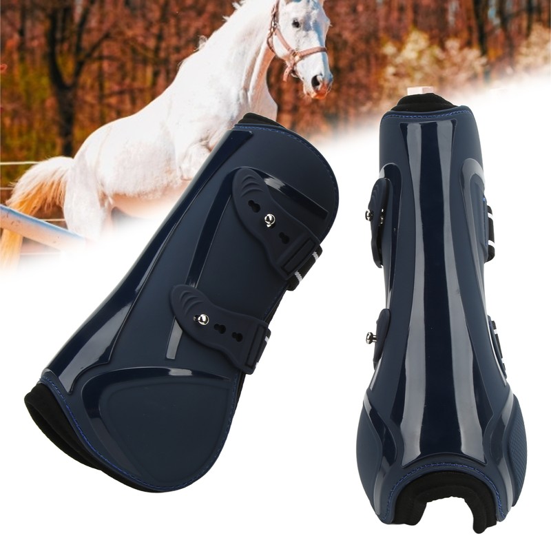 Horse Tendon Boots PU Shell Tendon Fetlock Brace for Riding