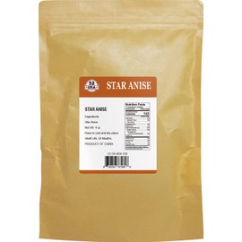52USA 52USA Star Anise Whole, 4 Ounce (Pack of 1), NON-GMO Verified Chinese Star Anise Whole, Dried Star Anise Pods for Tea and baking