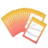 100 Pcs Resealable Mylar Ziplock Food Storage Bags, Gradient Color