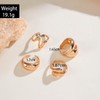 NIQIPOK Chunky Stackable Gold Rings for Women Non Tarnish Thick