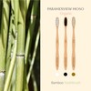 Paramexview ® Natural Bamboo Toothbrushes Set of 4 | BPA-Free