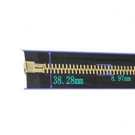 Leekayer #10 Metal Zipper 29 Inch Separating for Jacket - Heavy Duty Brass for Jackets, Coats, Crafts