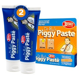 Dr. Paul's Piggy Paste Gel 2-Pack: Fast Acting Solution for Thick, Brittle, Yellow Nails, Restores Clear, Healthy Toenails & Fingernails Easy, Mess-Free Application Doctor Recommended Formula