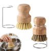 2Sets Bamboo Palm Brush with 2 Drain Racks